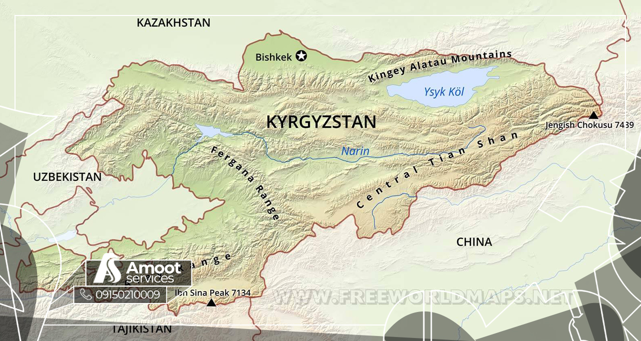 حمل و نقل بین المللی به ترکمنستان، ازبکستان، قزاقستان، تاجیکستان و قرقیزستان
