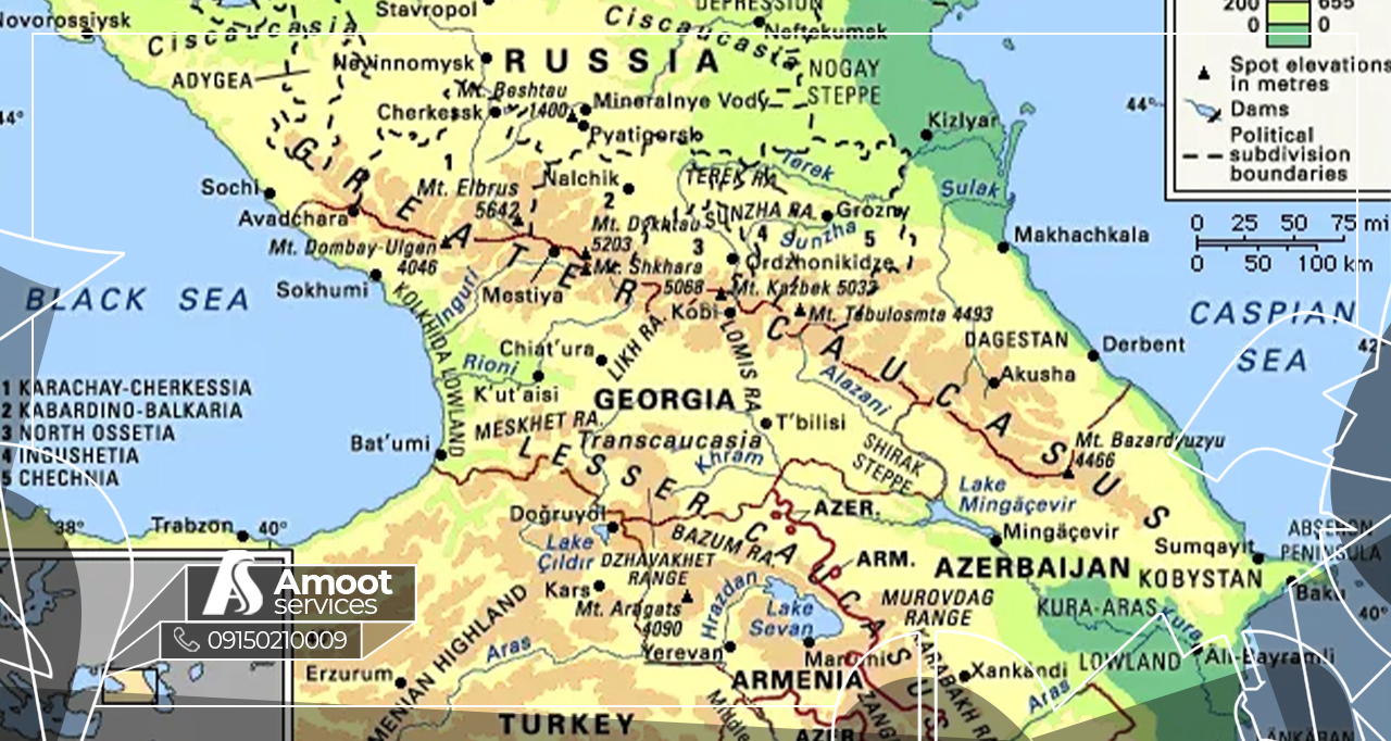 حمل و نقل بین المللی به کشورهای حوزه قفقاز